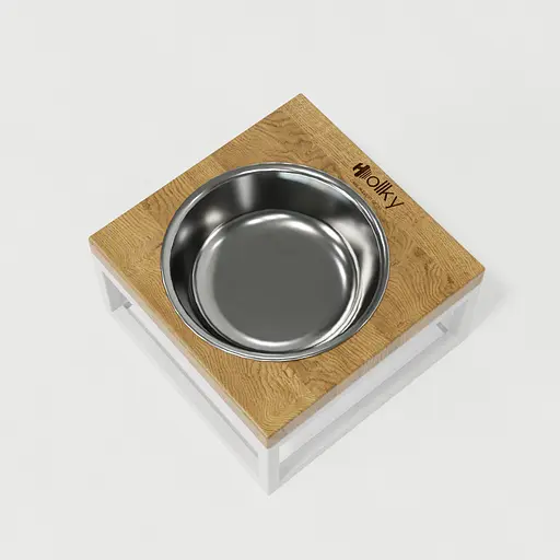 Hollky Base Solo S — миска на підставці для котів і маленьких собак (1 × 0,45 л) - фото 7