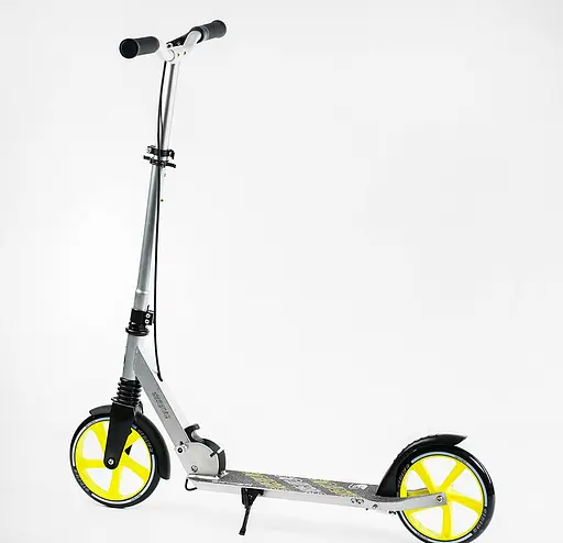 Самокат двоколісний Skyper S-18988 Sirius сіро-жовтий - фото 3