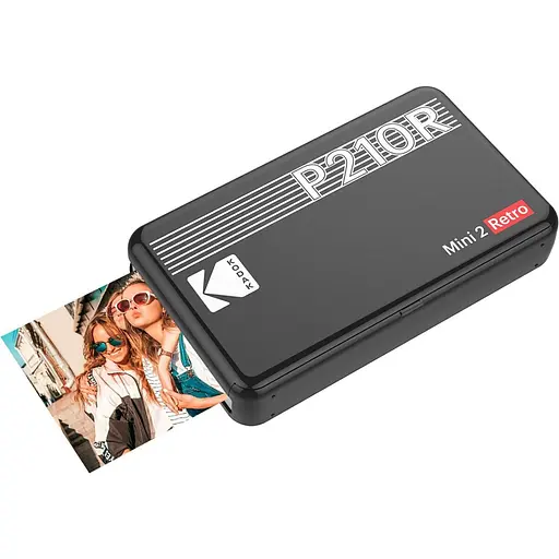 Портативний фотопринтер Kodak P210R Mini 2 Retro Black [127093] - фото 7