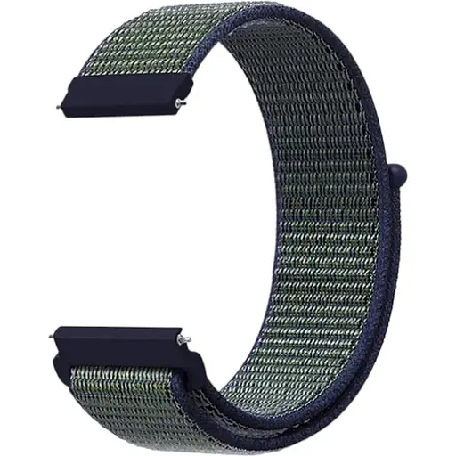Ремешок DK CDK для Garmin Forerunner 255 / 255 Music 22mm Nylon Sport Loop (012416) (midnight fog)