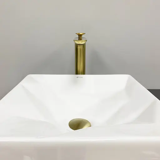 Умивальник VBI Troia white glossy накладний VBI-016400, Білий - фото 3