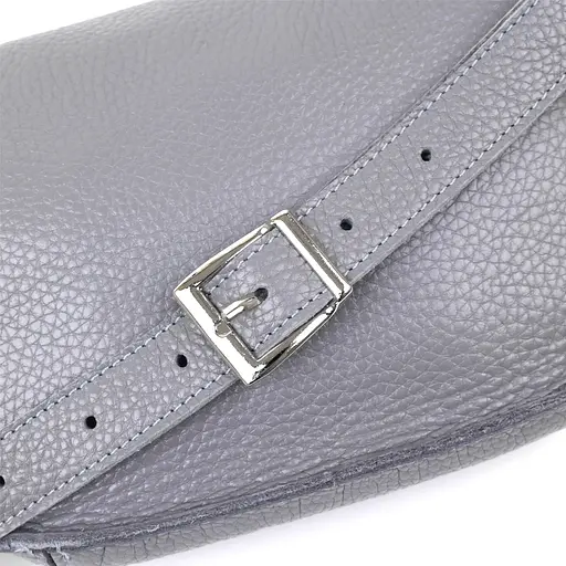 Шкіряна жіноча сумка бананка Shvigel 23х12.5х6 см sum0020185 - фото 5