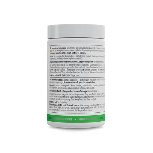 Органічний порошок кореня ашваганди MST Healthy Ashwagandha, 100 капсул - фото 3