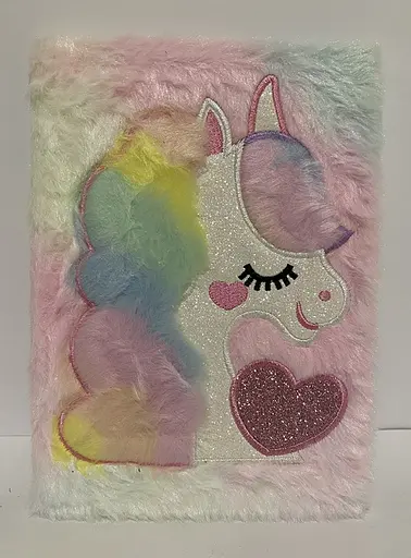 Блокнот пухнастий Єдиноріг, 80 аркушів, клітинка, 80 г/м² (В асортименті) - фото 2