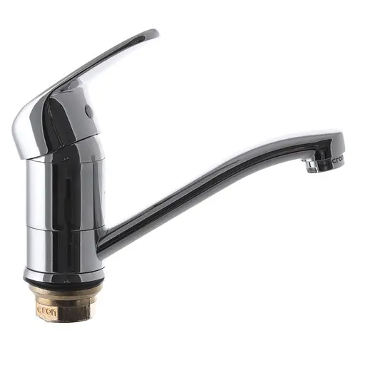 Змішувач для умивальника CRON MAGIC 555 чорна ручка (CR0131) - фото 2