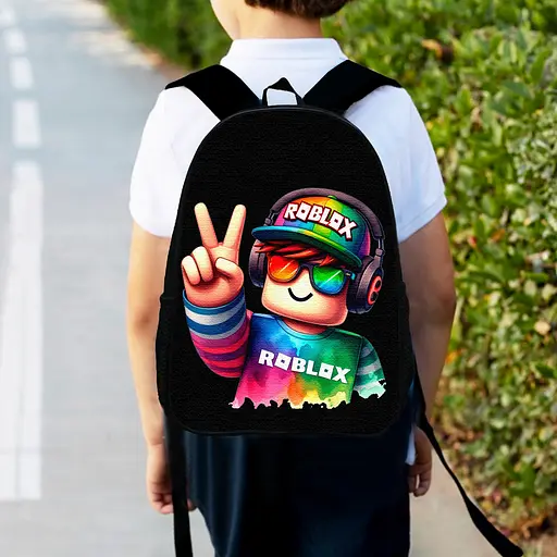 Рюкзак детский Роблокс 34х27 см ранец Roblox городской с принтом для мальчика (00504)