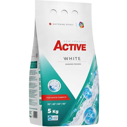 Порошок для прання Active White з ароматом свіжості 5 кг