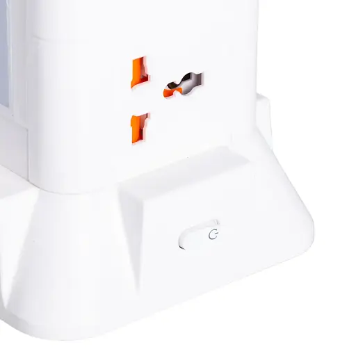 Сетевой фильтр-удлинитель Yiwu HP-5-3MF TOWER B22 4,8 м 6 розеток 3USB+1PD и LED-лампа белый  - фото 7