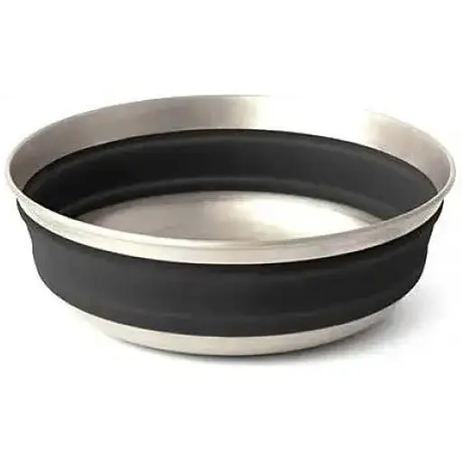 Миска складная Sea To Summit Detour Stainless Steel Collapsible Bowl M Beluga Black (1033-STS ACK039011-050101)