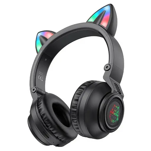 Беспроводные Bluetooth наушники Borofone BO18 Cat Ear черный - фото 2