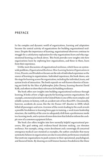 Organizational Resilience. How Learning Sustains Organizations in Crisis, Disaster, and Breakdown - фото 3