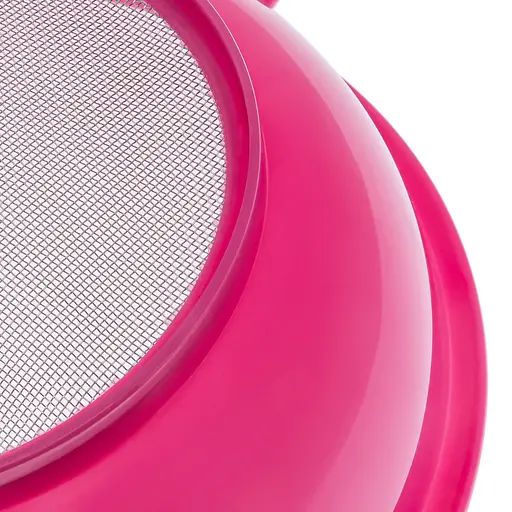 Набор сито со съемной лейкой воронкой пластик диаметр 18 см высота 16 см, Woodly Розовый 84914 - фото 9