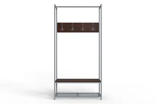 Вішалка модульна підлогова Ferrum-decor Треліс 13 180x90x38 сірий ДСП Венге 16мм (FRD-105516) - фото 4