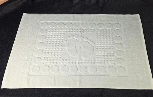 Махровое полотенце для ног 80 x 50 см GB18401 мягкое полотенце для душа и ванной комнаты, белое - фото 1