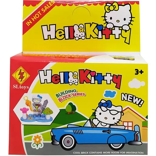 Конструктор Котик Bambi SL8902 фигурка Китти подставка оборудование аксессуари Вид 6 - фото 1