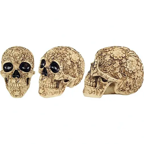 Череп Цветочный орнамент - фото 4