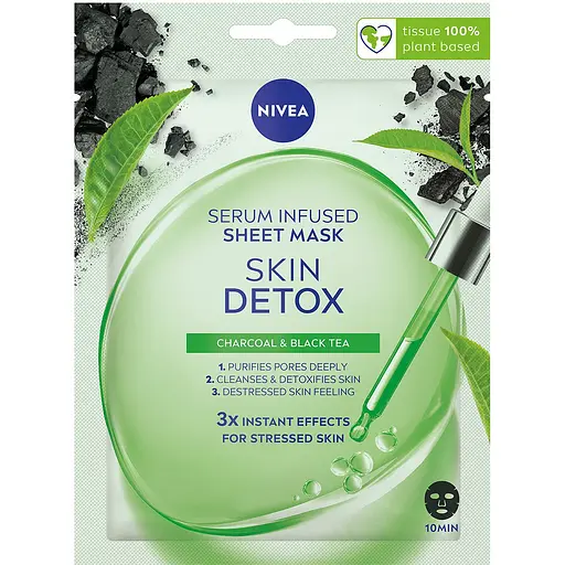 Тканинна маска NIVEA Детокс шкіри збагачена сироваткою 1 шт - фото 1