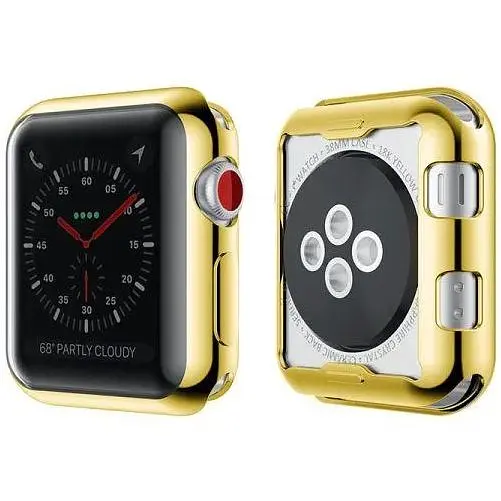 Чохол-накладка DK Silicone Face Case для Apple Watch 38mm (gold) - фото 3