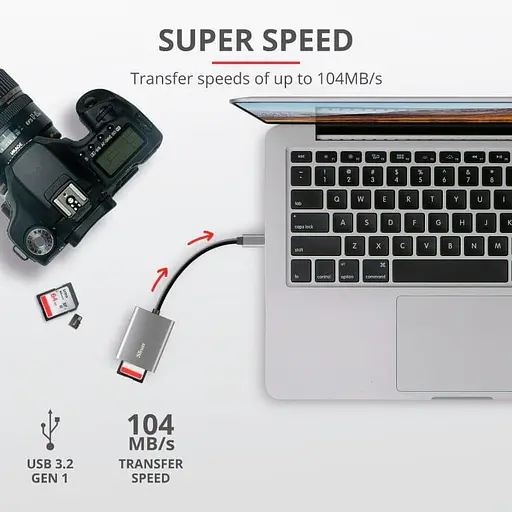 Кардрiдер Trust DALYX FAST USB-C ALUMINIUM (24136_TRUST) - фото 3