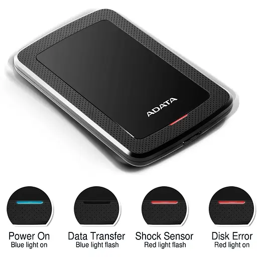 Зовнішній жорсткий диск Adata DashDrive Durable HV300 2TB Black (AHV300-2TU31-CBK) [124557] - фото 6