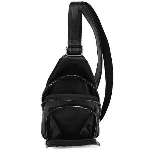 Мужской кожаный рюкзак слинг LIMARY 30х16.5х5 см sum0028215 - фото 2