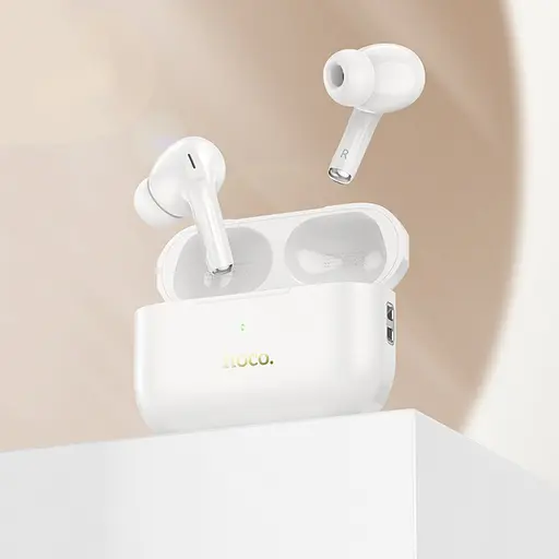 Навушники бездротові Hoco TWS EW56 Plus вакуумні білий - фото 2