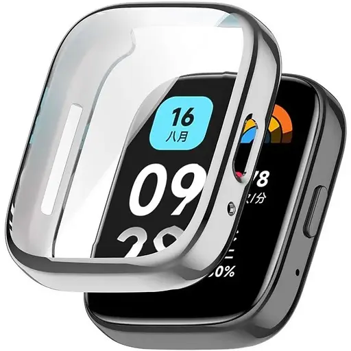 Захисний чохол Tamister для смартгодинника Redmi Watch 3 Active сріблястий