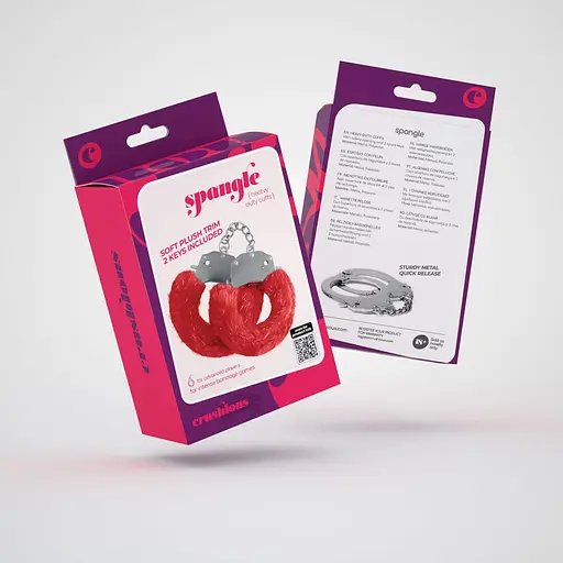 Наручники Crushious Spangle (червоний) - фото 6