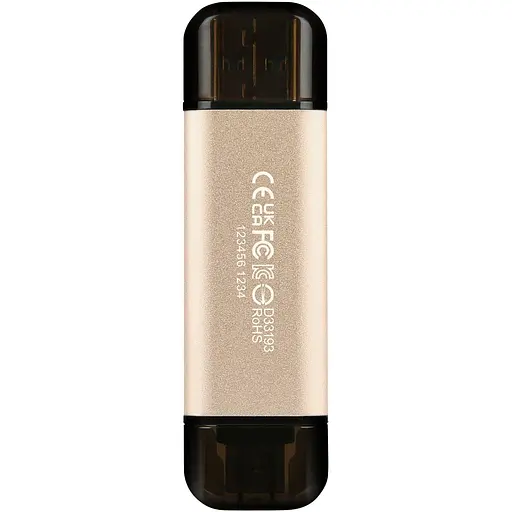 USB флеш накопичувач Transcend 512GB JetFlash 930C Gold-Black USB 3.2/Type-C (TS512GJF930C) - фото 1