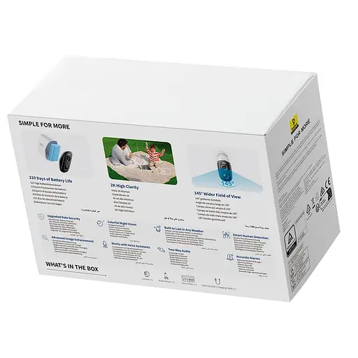 IP-камера відеоспостереження Baseus Security N1 Outdoor Camera 2K білий - фото 3