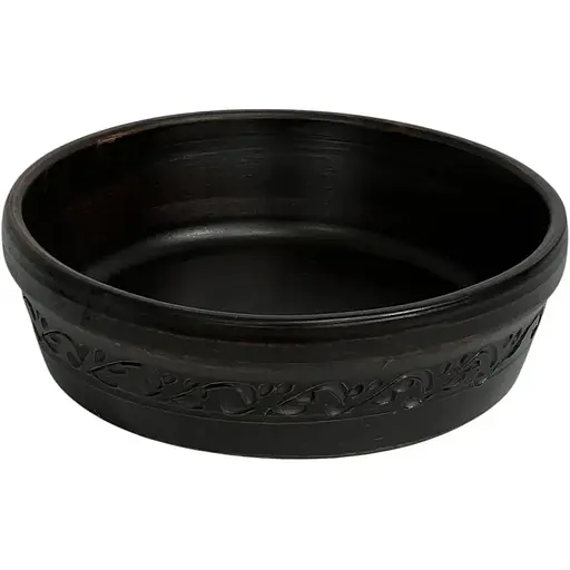 Миска під бануш Український глиняний посуд декоративна молочена кераміка 1.1 л