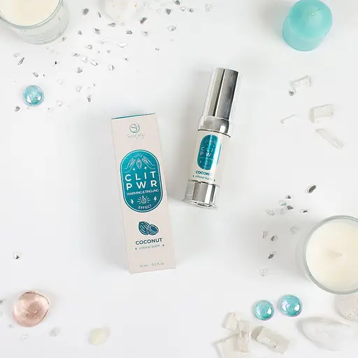 Бальзам для клітора з вібрацією Secret Play Clit Pwr кокос, 15 мл - фото 4