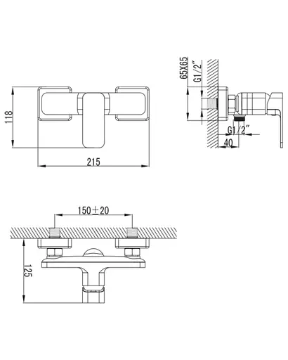 Змішувач для душу Imprese Bilovec 15255 - фото 2