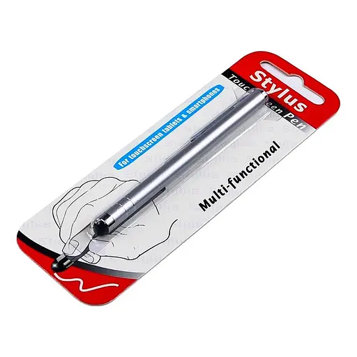 Стилус ємнісний, металевий, сріблястий - фото 1