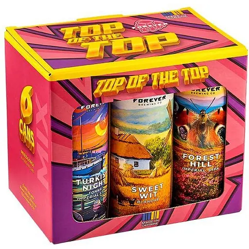 Уцінка. Набір пива Forever Top of the Top 4.5-8% 3 л з/б (0.5 л x 6 шт) - фото 1