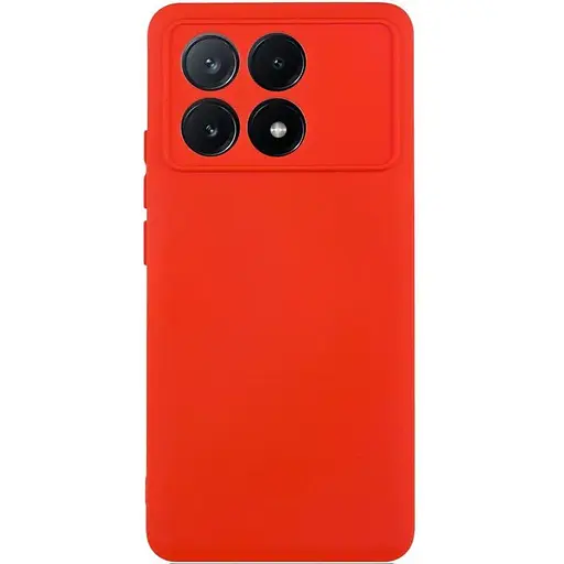 Чехол Lakshmi Silicone Cover Full Camera (A) для Xiaomi Poco X6 Pro Красный / Red