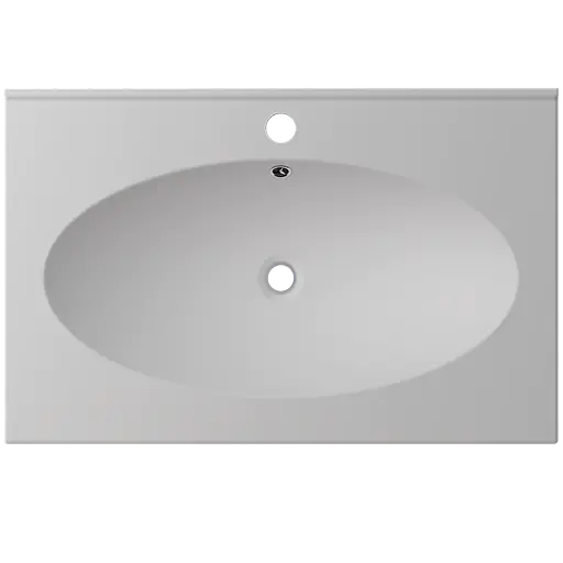 Раковина глянцева врізна Amidicon Venera 70 700x450 з литого каменю VENERA_70_HL, Білий - фото 4