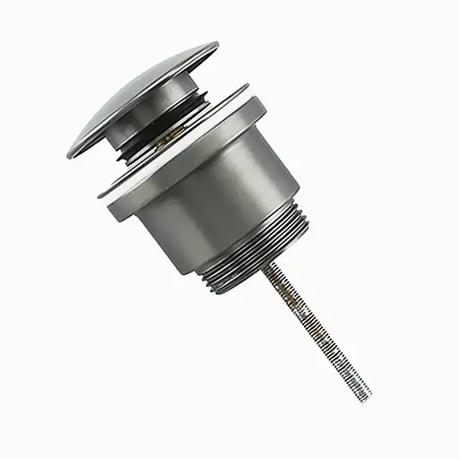 Донний клапан Frap автомат сірий Gungrey F62-9, Графітовий хром - фото 1