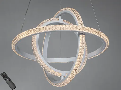 Люстра LED подвесная черная 140Вт пульт до 25м² - фото 1