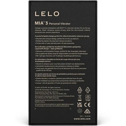 Вибропуля Lelo Mia 3 Black - фото 10