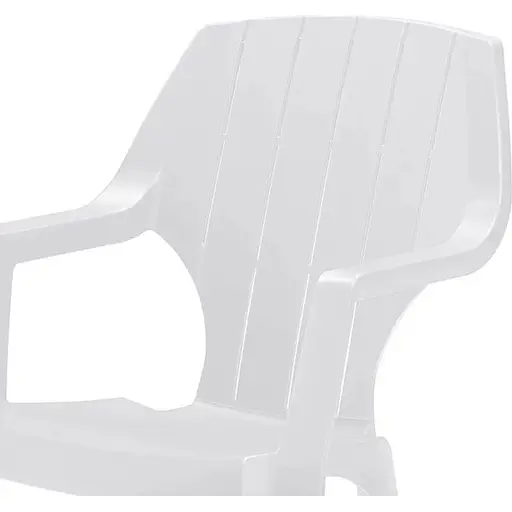 Стул садовый пластиковый Bica Alta белый - фото 2