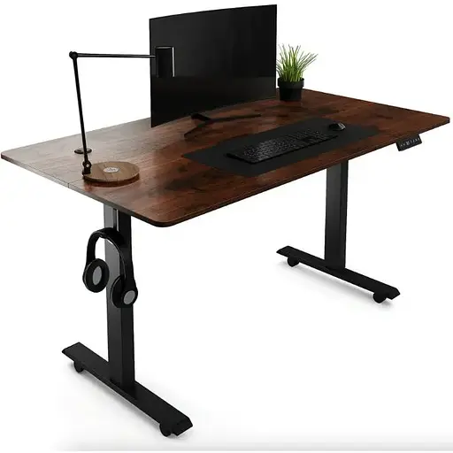 Компьютерный стол с регулируемой высотой Di Volio Rapalo коричневый - фото 2