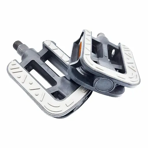 Педали велосипедные Пластиковые с резиновым покрытием Черный с серым (G0000502) - фото 2