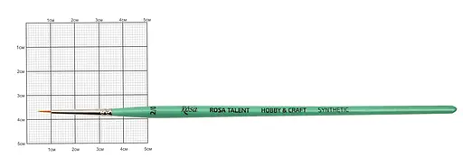 Кисть синтетика круглая HOBBY&CRAFT №00 для декора Rosa Talent - фото 4
