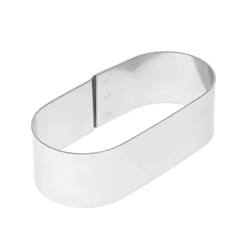 Металлические овальные формочки порционные для эклеров, пирожных и тарталеток 8х4х2.5 см (набор из 4 штук), Master Class Серый 87232 - фото 4