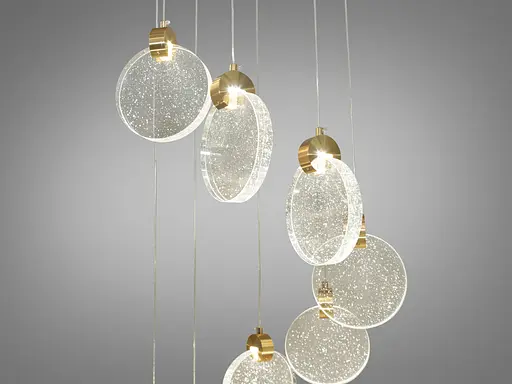 Сучасна світлодіодна люстра потужністю 24W - фото 3