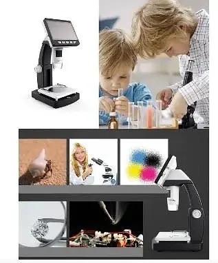 Профессиональный цифровой микроскоп INSKAM 306 с увеличением в 1000 раз с экраном 4,3 LCD-дисплей - фото 5