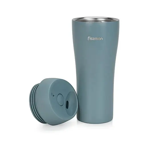 Термокружка Fissman 420 мл сине-зеленая (9888) - фото 2