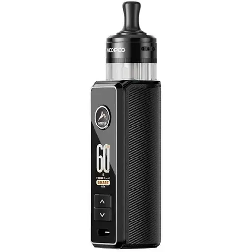 Под-система VooPoo Drag S3 60W Pod 3000 mAh with PnP X Cartridge MTL 5ml електронна сигарета Kit Spray Black (18813) - фото 1