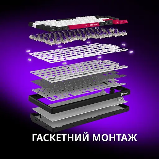 Клавиатура Lorgar KBP7075W Wireless Pro 75% Exploded White EN/UA (LRG-KBP7075W-WH-US) - фото 15